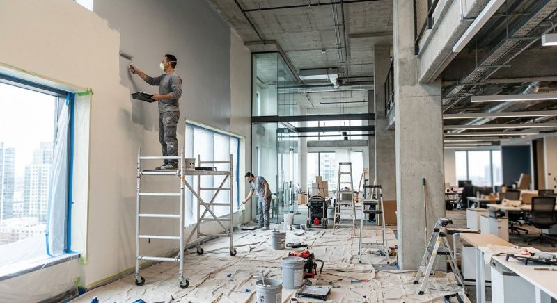 Commercial Interior Painting project example