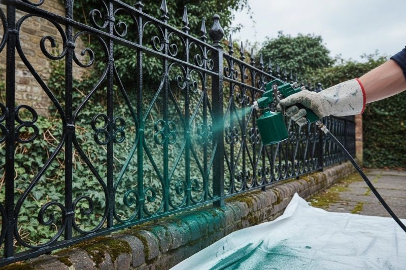 Industrial Fence Painting